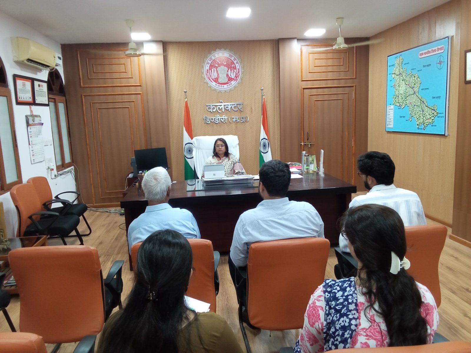 Meeting with the District Collector, Dindori, on Community Development and Livelihood Initiatives